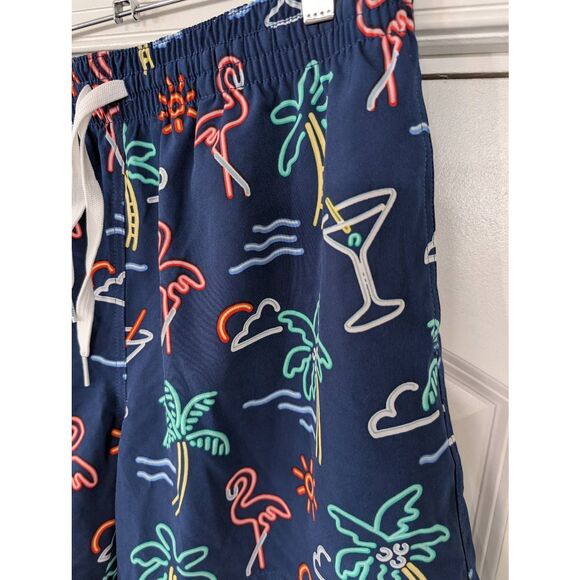 Chubbies The Neon Lights 5.5"‎ Inseam Stretch Swim Trunks men's medium flamingo - Picture 3 of 7